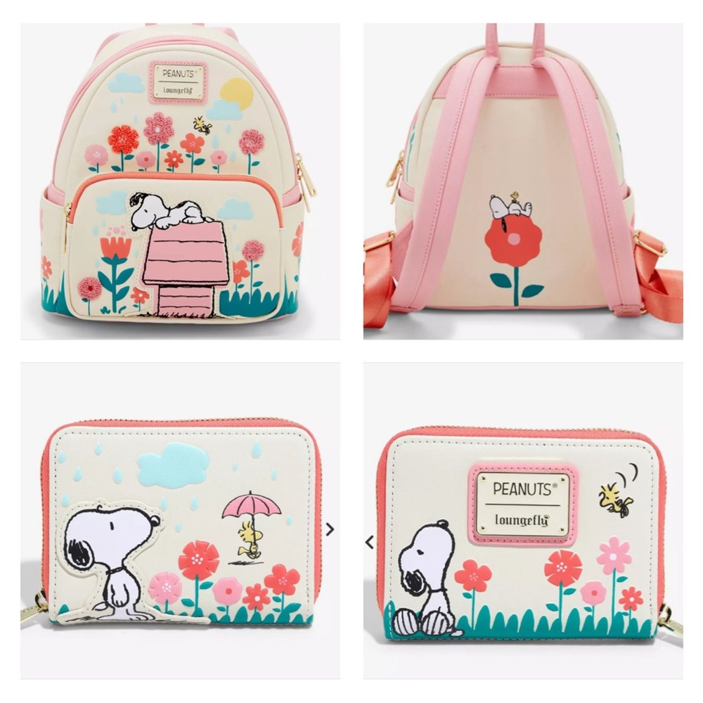 Loungefly | Bags | Loungefly Peanuts Snoopy Doghouse Floral Set | Poshmark